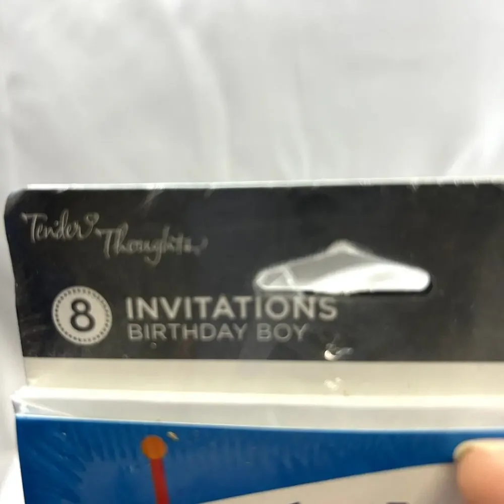 5 packs of 8 Birthday Ahoy Invitations Tender Thoughts in packages msrp 3.25 ea